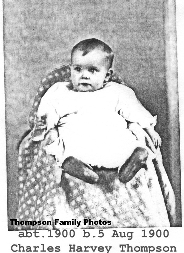 Charles Harvey as baby